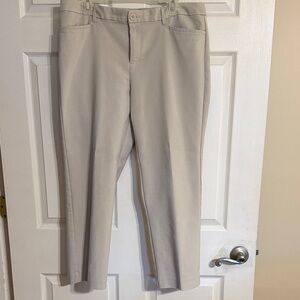 Christopher & Banks Women's Beige Dress Pants
